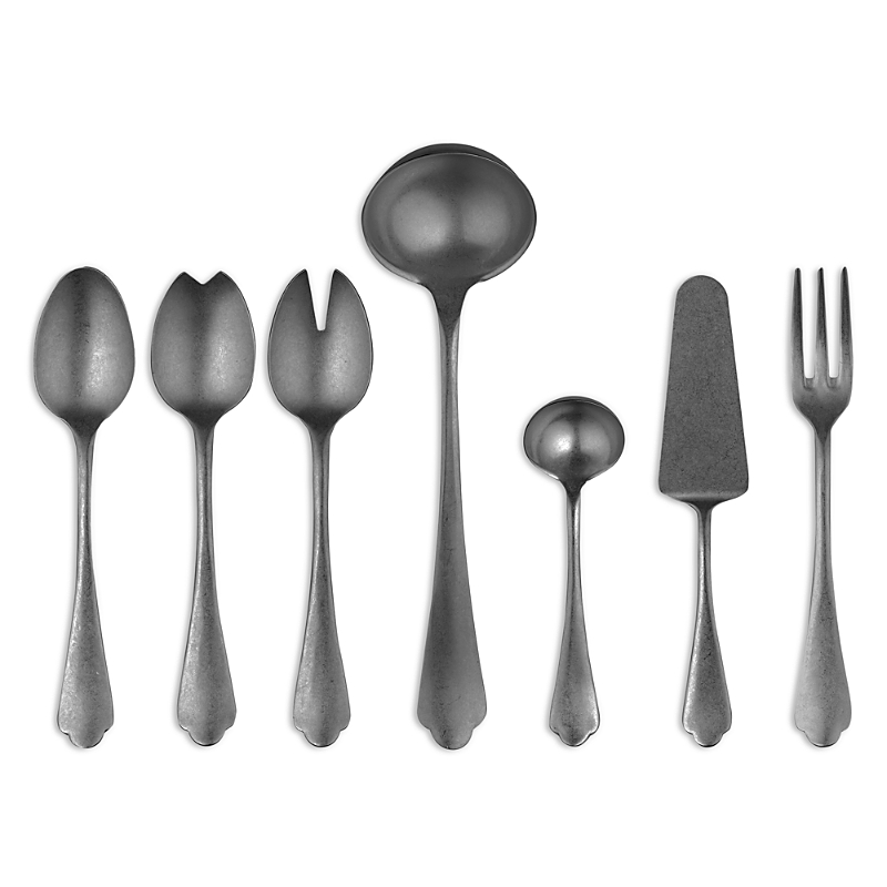 Mepra Dolce Vita 7-piece Serve Flatware Set - Pewter Bronze