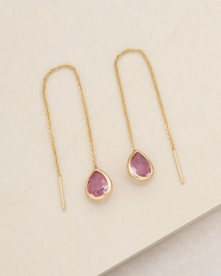 Barely There Cubic Zirconia Threader Earrings