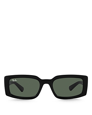 Ray Ban Ray-ban Womens Black Rb3796 Pillow-frame Acetate Sunglasses In Black/green Solid