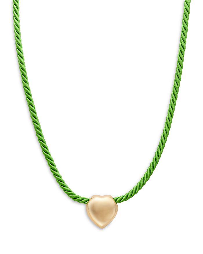 Timeless Pearly Heart Pendant Rope Necklace, 15" Bloomingdale's