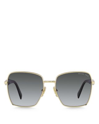 Prada Polarized Square Sunglasses, 57mm | Bloomingdale display picture 2