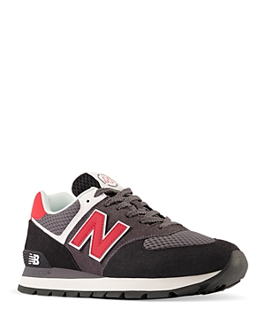 New Balance Men's 574 Lace Up Sneakers In Black