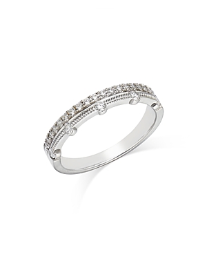 Bloomingdale's Diamond Double Row Band in 14K White Gold, 0.30 ct. t.w. - 100% Exclusive