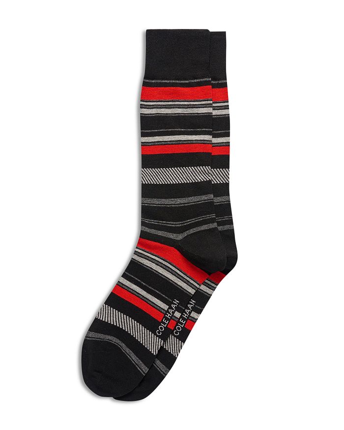 Cole Haan Men's Striped Dress Crew Socks Bloomingdale's