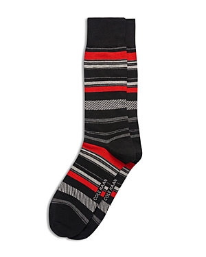 COLE HAAN MEN'S STRIPED DRESS CREW SOCKS