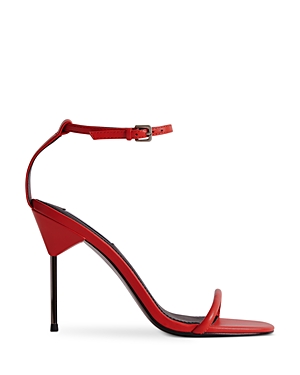 Reiss Carey Pin Heel Sandal In Orange