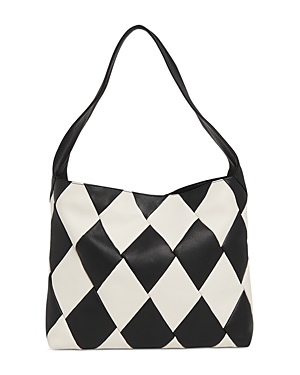 Whistles Sian Limited Edition Patchwork Leather Bag In Black/white