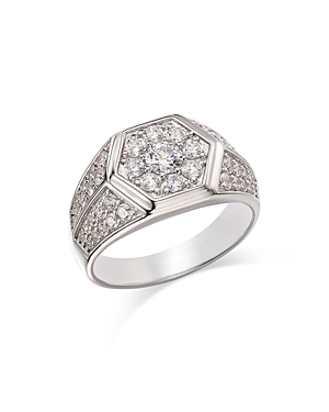 Bloomingdale's Men's Diamond Ring in 14K White Gold, 1.70 ct. t.w. - 100% Exclusive Bloomingdale's Men's Diamond Ring in 14K White Gold, 1.70 ct. t.w. - 100% Exclusive