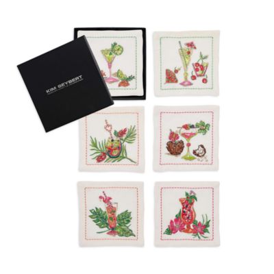 Tropicana Cocktail Napkin, Set of 6 in a Gift Box