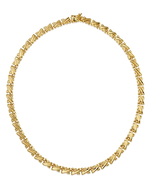 Alberto Amati 14K Gold Tone X Link Chain Necklace, 18.25