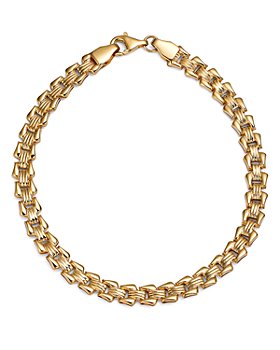 Bloomingdale's - Panther Link Bracelet in 14K Yellow Gold - 100% Exclusive