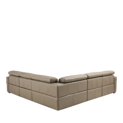 Gemma 5-Piece Power Reclining Leather Sectional
