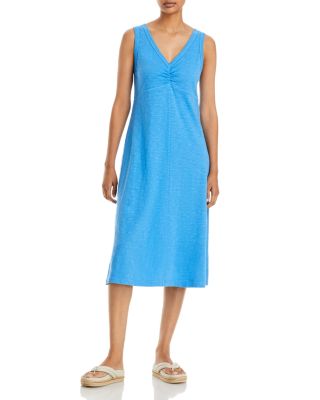 Wilt - Fem Cotton Ruched Midi Dress