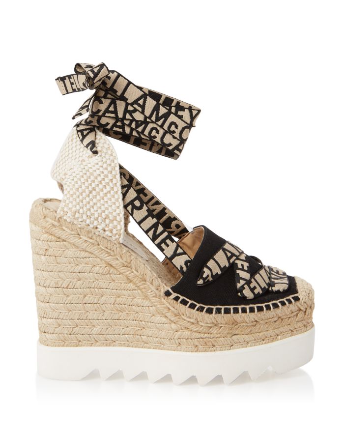Women's Gaia Ankle Tie Espadrille Platform Wedge Pumps
