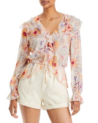 Remarkable Days Ruffled Floral Blouse (Multi)