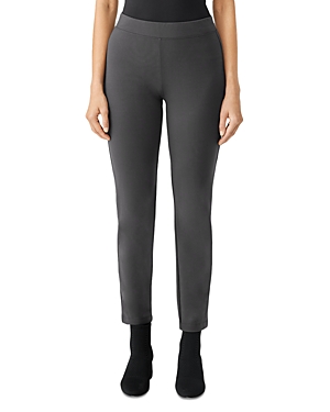Eileen Fisher Slim Ankle Pants In Grpht