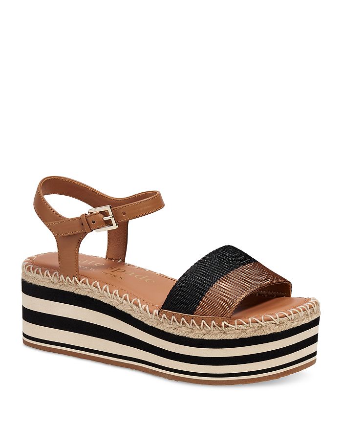 kate spade york Women's Picnic Ankle Espadrille Wedge Sandals |