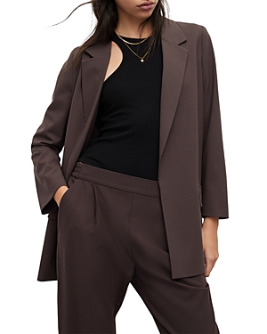 Allsaints Aleida Blazer In Warm Cacao