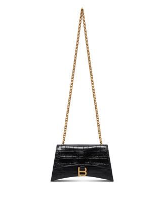 Crush Mini Chain Bag Crocodile Embossed