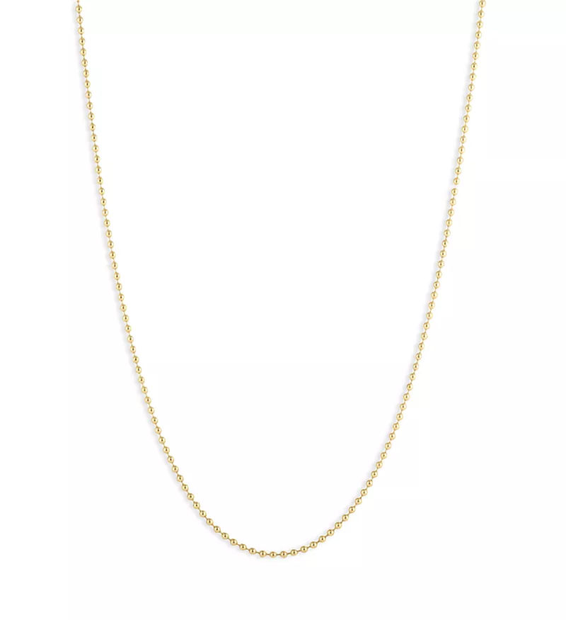 Roberto Coin 18K Yellow Gold Gold Chains Classic Bead Link Chain, 16