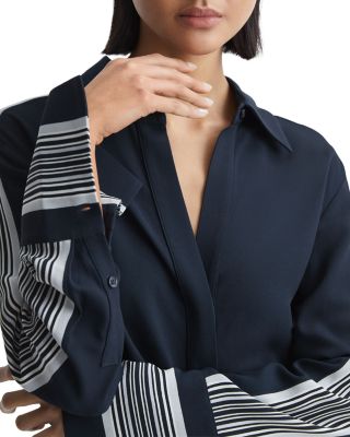 REISS Arabella Striped Shirt Dress | Bloomingdale's