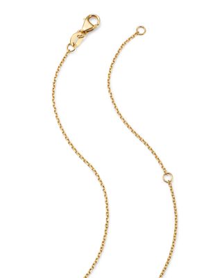 Diamond Bezel Curved Bar Necklace in 14K Yellow Gold, 0.80 tcw 