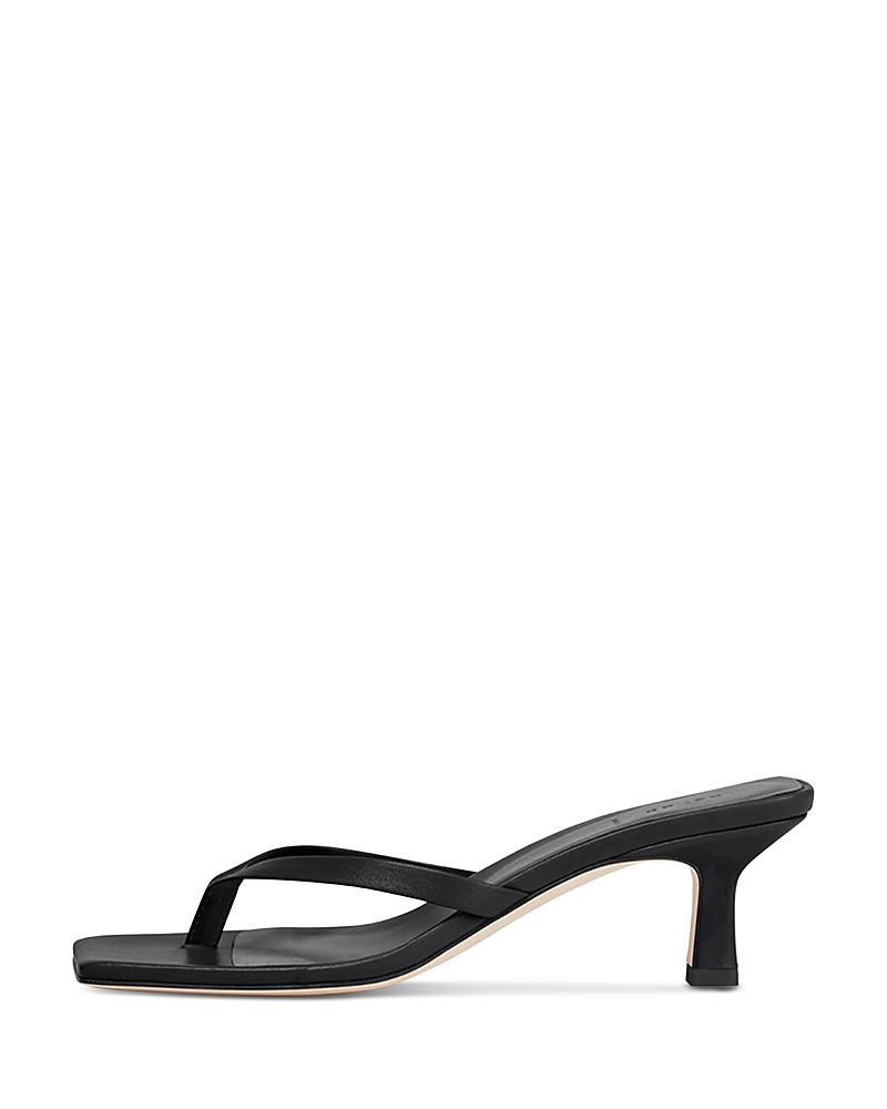 Aeyde Daphne Leather Pointed-toe High-heeled Sandals In Black