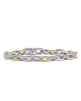 David Yurman - DY Madison® Chain Bracelet in Sterling Silver with 18K Yellow Gold