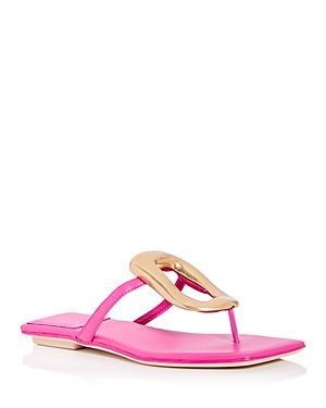 Jeffrey Campbell Linques 2 Flip Flop In Fuchsia Gold