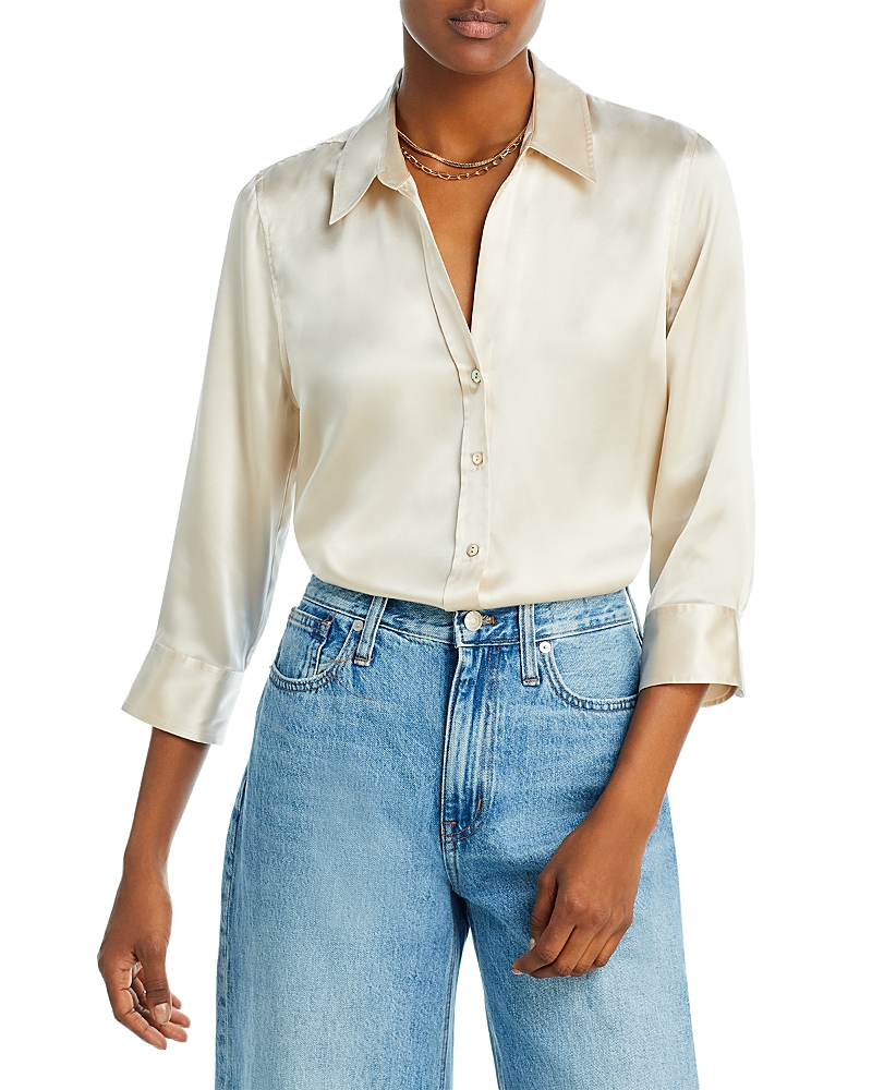 L'agence Dani Silk Charmeuse Blouse