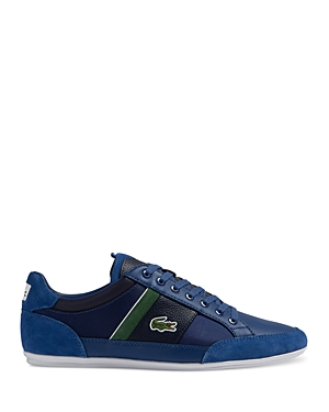 Lacoste Men's Chaymon 123 1 Cma Lace Up Trainers In Dark Blue /navy