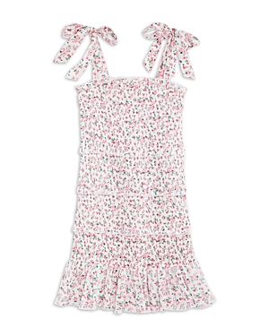Katiejnyc Girls' Evan Smocked Ruffle Dress - Big Kid In Strawberry Floral