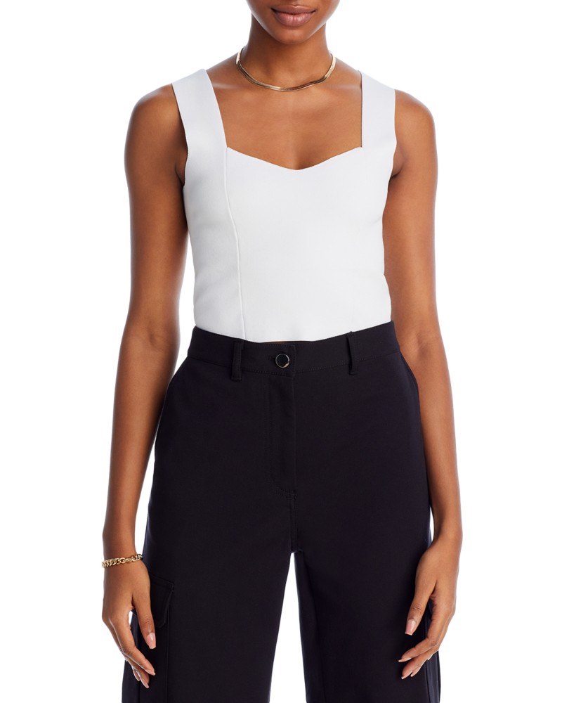 A.L.C. A. l.c. Jordana Cropped Tank in White