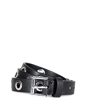 ALLSAINTS 20MM EYELET LEATHER BELT
