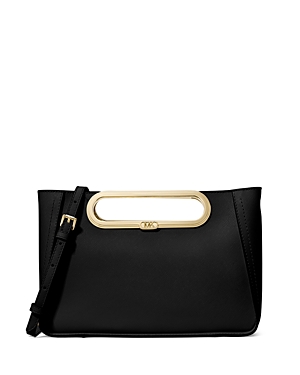 Michael Kors Michael  Chelsea Large Convertible Clutch In Black Leather