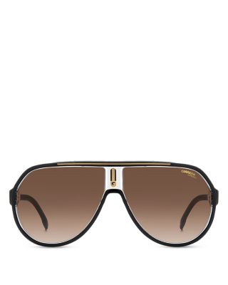 Aviator Shield Sunglasses, 64mm