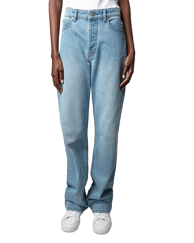 Zadig & Voltaire Evy Flared Jeans In Light Blue In Light Blue