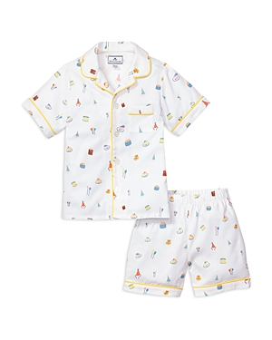 Shop Petite Plume Boys' Birthday Wishes Classic Short Set - Baby, Little Kid, Big Kid In White