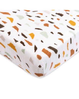 Mini Crib Sheet in GOTS Certified Organic Muslin Cotton