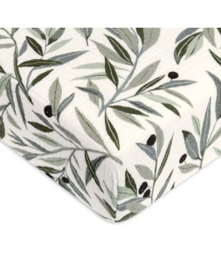 Crib Sheet in GOTS Certified Organic Muslin Cotton
