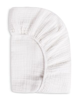 Crib Sheet in GOTS Certified Organic Muslin Cotton