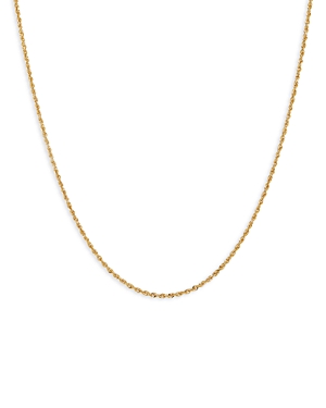 Bloomingdale's Glitter Rope Link Chain Necklace In 14k Yellow Gold, 22 - 100% Exclusive