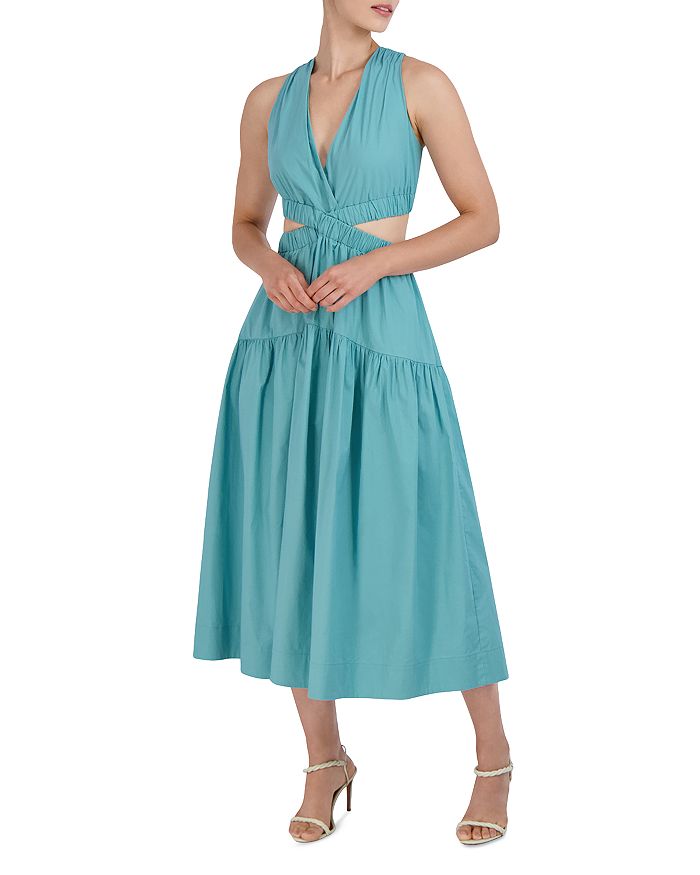 Bcbg crossover midi dress online