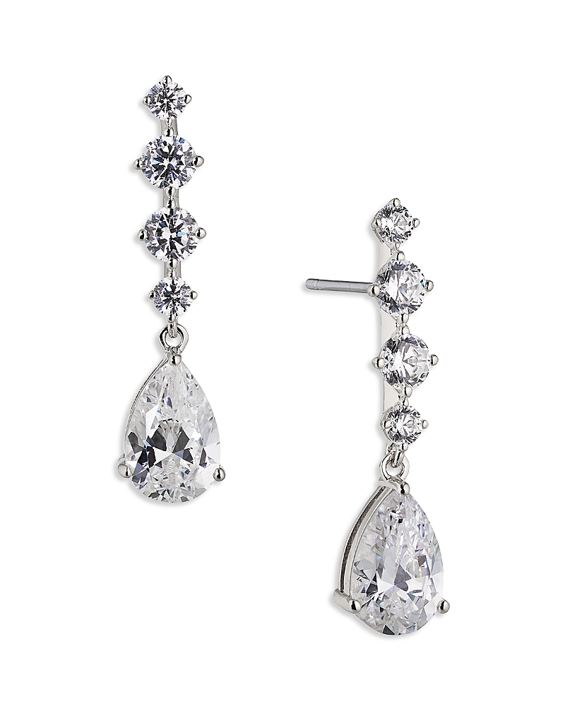 Nadri Invitation Only Short Cubic Zirconia Pear Drop Earrings