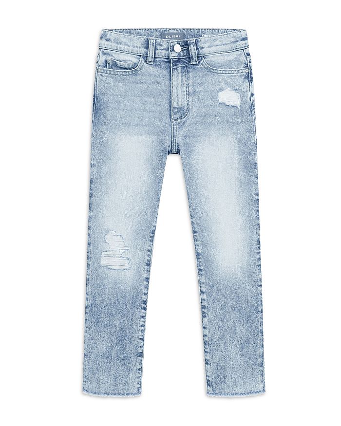 DL1961 Girls' Emie High Rise Distressed Straight Jeans - Big Kid ...
