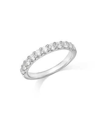 Bloomingdale's Fine Collection Round Cut Certified Diamond Band in 14K White Gold, 0.75 ct. t.w. - Exclusive