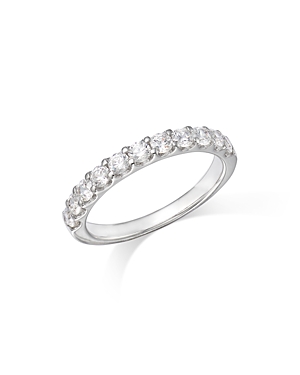 Bloomingdale's Round Cut Certified Diamond Band In 14k White Gold, 0.75 Ct.t.w. - 100% Exclusive