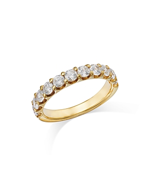 Bloomingdale's Round Cut Certified Diamond Band in 14K Yellow Gold, 1.25 ct.t.w. - 100% Exclusive