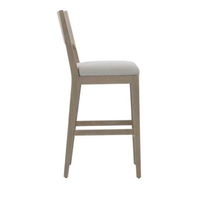 Solaria Wood Back Bar Stool