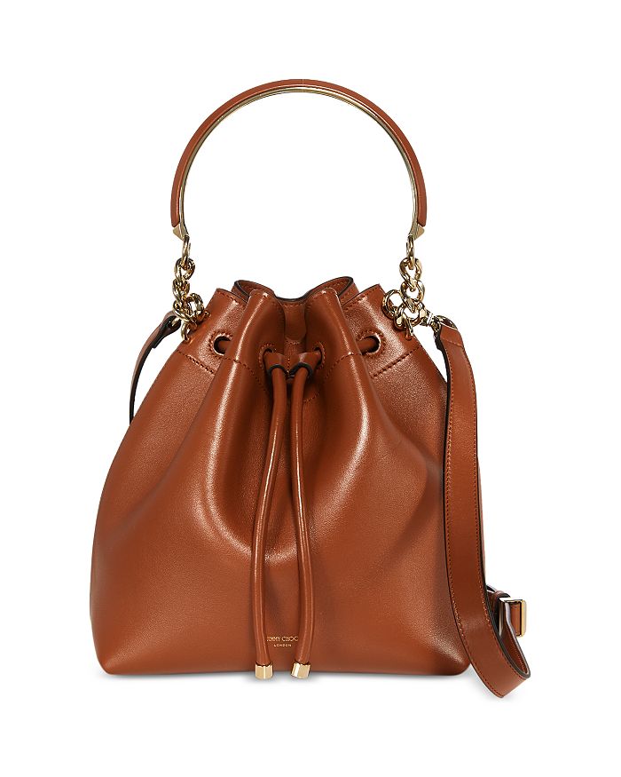 Jimmy Choo Bon Bon Small Leather Bucket Bag | Bloomingdale's